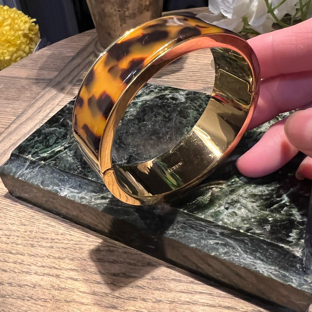 J. Crew Tortoise and Gold Bracelet